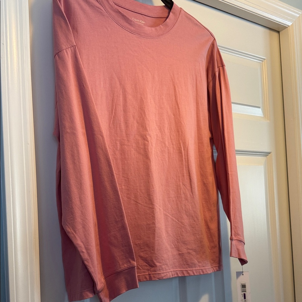 Calvin Klein Women's Performance Pink Long Sleeve Tee Size XXL.  NWT